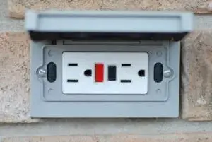 A ground fault circuit interrupter (GFCI)