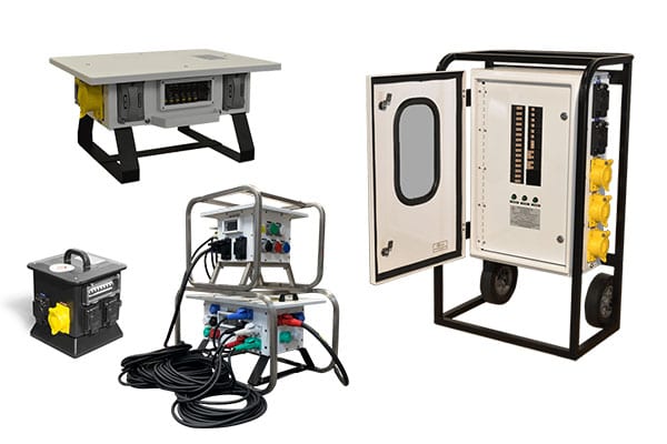 portable power distribution carts and boxes