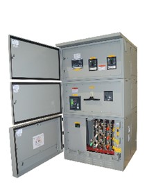 Quick connect generator connection cabinet, pad mounted